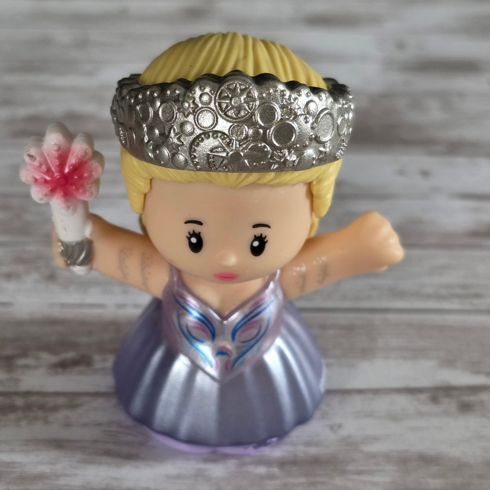 Fisher Price Little People Glinda Figure Wicked Movie 3" Good Witch Toy